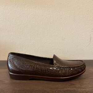 SAS Simplify Croc Embossed Loafers